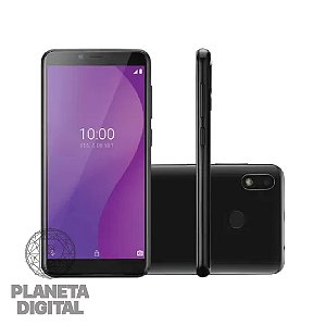 Smartphone Multi G 32GB Tela 5.5" Bluetooth Octa-Core 4G Wi-Fi Android Pie Go Edition Rádio FM Bateria de 2700mAh Preto P9132 - MULTILASER
