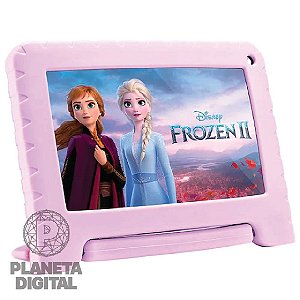 Tablet Frozen II 32GB Wi-Fi 2400mAh Bluetooth Tela 7" LCD TN Android 11 USB 1GB RAM Câmera de 2MP Rosa NB370 - MULTI