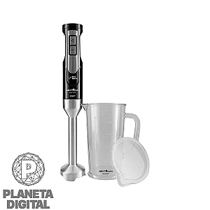 Mixer 500W Copo com 1,05 Litros com Tampa Lâminas Pro Maxx Função Turbo Design Ergonômico Desmontável Preto BMX550PI - BRITÂNIA