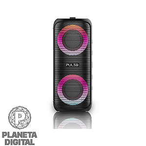 Caixa de Som Mini Pulse 30W RMS Bluetooth 5.0 Duração de até 10 horas Efeitos de Luzes LED RGB Bateria de 2000mAh Resistente à Água SP603 - PULSE SOUND