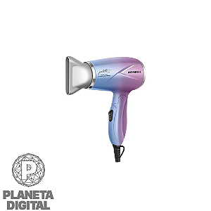 Secador de Cabelo Travel Qu4tro Elementos By Juliette 1200W Bivolt Chaveado 2 Ajustes de Temperatura Bocal Direcionador de Ar SCT-JU-03 - MONDIAL