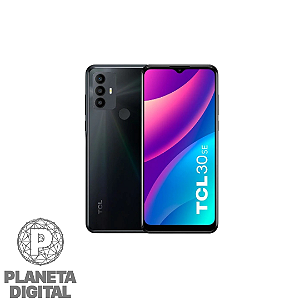 Smartphone TCL 30 SE 4G 128GB 4GB RAM Tela 6.52" IPS LCD Câmeras: 50MP + 2MP + 2MP Impressão Digital - TCL