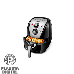 Air Fryer Sem Óleo Family 4L 1.500W Cesto Quadrado Removível e Antiaderente Timer de 60 Minutos AFN-40-BI - MONDIAL