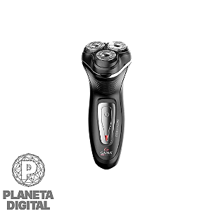 Barbeador Elétrico 3 Lâminas Flutuantes 3W Tecnologias: Double Track System e Precision Cut GSH855 - GA.MA ITALY