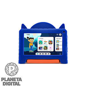 Tablet Infantil Patrulha Canina Chase com Controle Parental 64GB Tela 7" DBF Câmera: 2MP Wi-Fi 4GB RAM Android 13 GO Edition Quad Core + Case Protetora NB421 - MULTILASER