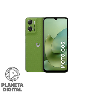 [LANÇAMENTO] Smartphone MOTO G06 4G 256GB 4GB RAM+8GB RAM Boost* Tela 6.9" HD+ 5.200mAh Android 15 - MOTOROLA
