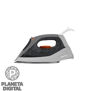 Ferro de Passar Roupas Jupiter Maxx 2 em 1: Seco e Vapor 1.200W Base Antiaderente Salva Botões Seletor de Temperatura - MALLORY