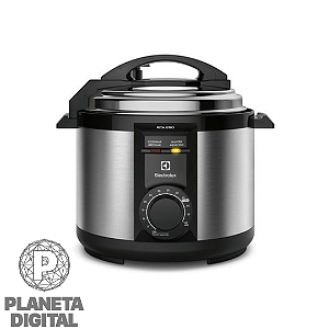 Panela de Pressão Elétrica Efficient por Rita Lobo 5L 900W Painel Mecânico Coletor de Vapor Função Manter Aquecido - ELECTROLUX