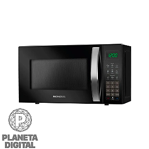Micro-ondas 21L 1.200W Funções Descongelar, Manter Aquecido e Tira Odor Design Compacto MO-01-21-B - MONDIAL