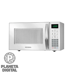 Micro-ondas 34L 1.400W Funções Descongelar, Manter Aquecido e Tira Odor Menu Dia a Dia e Kids MO-02-34-W - MONDIAL