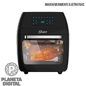 Air Fryer Oven 12L 3 EM 1: Fritadeira, Forno e Desidratador 1.800W Display Digital Rotação 360° - OSTER