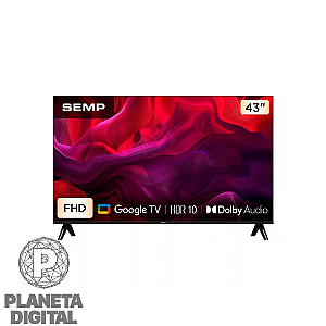 [NOVIDADE] Smart TV 43" LED Full HD HDR10 Google TV Wi-Fi, Bluetooth 5.0, HDMI Dolby Audio 43S42 - SEMP