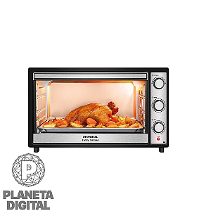 [LANÇAMENTO] Forno Elétrico Family Grill 60L Multifunções Timer de 90 Minutos Temperatura até 250°C Luz Interna FRN+60-BI - MONDIAL