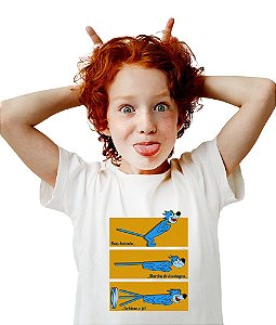 Camiseta Gato a Jato Asas Batendo - Infantil