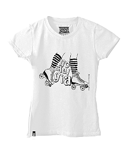 Camiseta Baby Look Nostalgia Patins