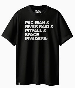 Camiseta Básica Frase Jogos Atari