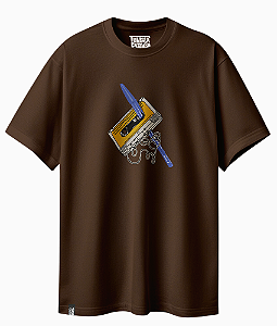 Camiseta Básica Caneta Azul