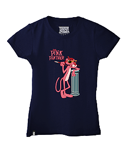 Camiseta Baby Look Pantera Cor de Rosa