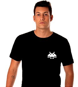 Camiseta Ícone Game Space Invaders