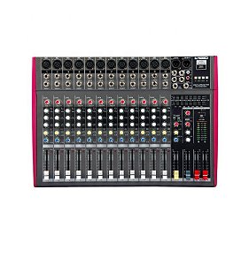 MESA DE SOM MEKKA MS1212EQ  12 CANAIS MULTIFUNÇÃO