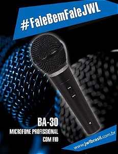 MICROFONE DINÂMICO PROFISSIONAL  BA-30 JWL