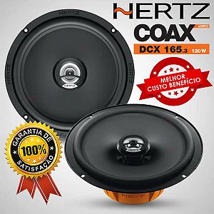 Par Alto Falante Hertz Coaxial Dcx165.3 6" Polegadas 120w Rms Som Automotivo Carro