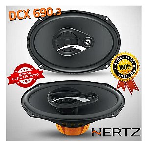 Par Alto Falantes Triaxial Hertz Dcx 690.3 6x9" Polegadas 180w Rms Som Automotivo