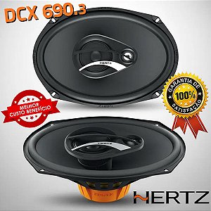 Par Alto Falantes Triaxial Hertz Dcx 690.3 6x9" Polegadas 180w Rms Som Automotivo