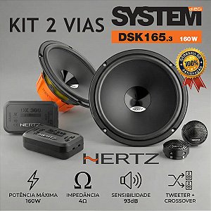 Kit Alto Falante 2 Vias Dieci Dsk165 6" Polegadas 160w Rms 4ohms Hertz Som Automotivo Som Qualidade Carro Som