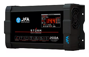 Fonte E Carregador Bateria Bivolt JFA Storm 200A Digital Cca