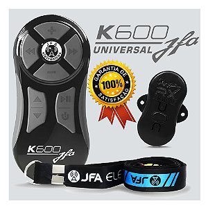 Controle Longa Distância Jfa K600 Completo Preto Cinza Rádios Multimídias Infravermelho