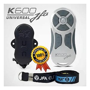 Controle Longa Distância Jfa K600 Completo Branco Cinza Rádios Multimídias Infravermelho