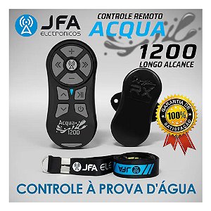 Controle Longa Distância Acqua 1200 à Prova D'Água Preto Som Automotivo Caixa bob