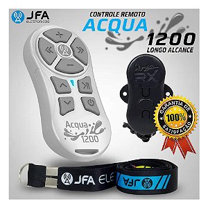 Controle Longa Distância Acqua 1200 à Prova D'Água Branco Som Automotivo Caixa bob