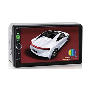Central Multimídia Mp5 7" Pol E-tech Ligth Botão Físico