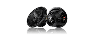 Alto Falante Subwoofer Pioneer 600w Rms Sub 12pol Ts-w3090br Cor Preto