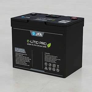 Bateria De Lítio 100a 12v 1,28kw Jfa Lifepo4 Com Placa Bms