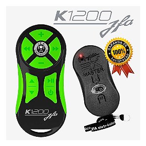 Controle Longa Distância Jfa K1200 Completo Verde Preto Rádios Multimídias Infravermelho