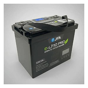 Bateria Lítio Lifepo4 JFA Pro 12,8v 50ah Som Automotivo Painéis Solares Motor Home