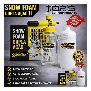 Snow Foam Dupla Ação 1l Detailer Shampoozeira Automotiva Shampoo Desengraxante Pré Lavagem