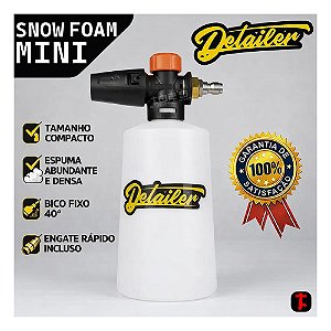 Mini Snow Foam 800ML Canhão Espuma Pulverizador Engate Rápido Lavagem Detailer Shampoozeira