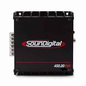 AMPLIFICADOR SOUNDIGITAL SD400.2D EVO Bridge 2 OHMS