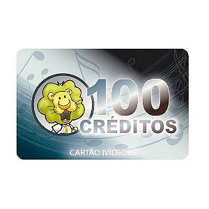 VIDEOKE CARTÃO PRÉ-PAGO 100 CRÉDITOS P/ ivideoke