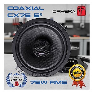 Par Alto Falante Coaxial Phantom Cx75 5" Polegadas Ophera 150w Rms 4ohms Som Automotivo de Qualidade