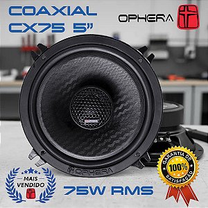 Par Alto Falante Coaxial Phantom Cx75 5" Polegadas Ophera 150w Rms 4ohms Som Automotivo de Qualidade