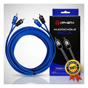 Cabo RCA 5,0m Phantom Profissional Ophera Som Automotivo Qualidade