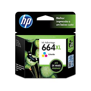 Cartucho Original HP 664 XL Tricolor