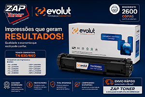 Toner Compatível Com Brother Tn660 660 Tn630 630 2540 2370 Evolut
