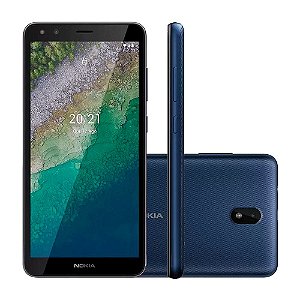 Smartphone Nokia C01 Plus 32GB, 1GB Ram, 4G, Tela 5.45" Câmera Traseira 5MP, 5MP Câmera Frontal, Processador Octa Core Azul