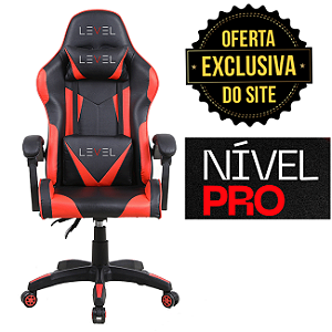 Cadeira Gamer Reclinável Ergonômica Giratória Level Lv-c01dn  Conforto  ideal para longas horas de jogo trabalho